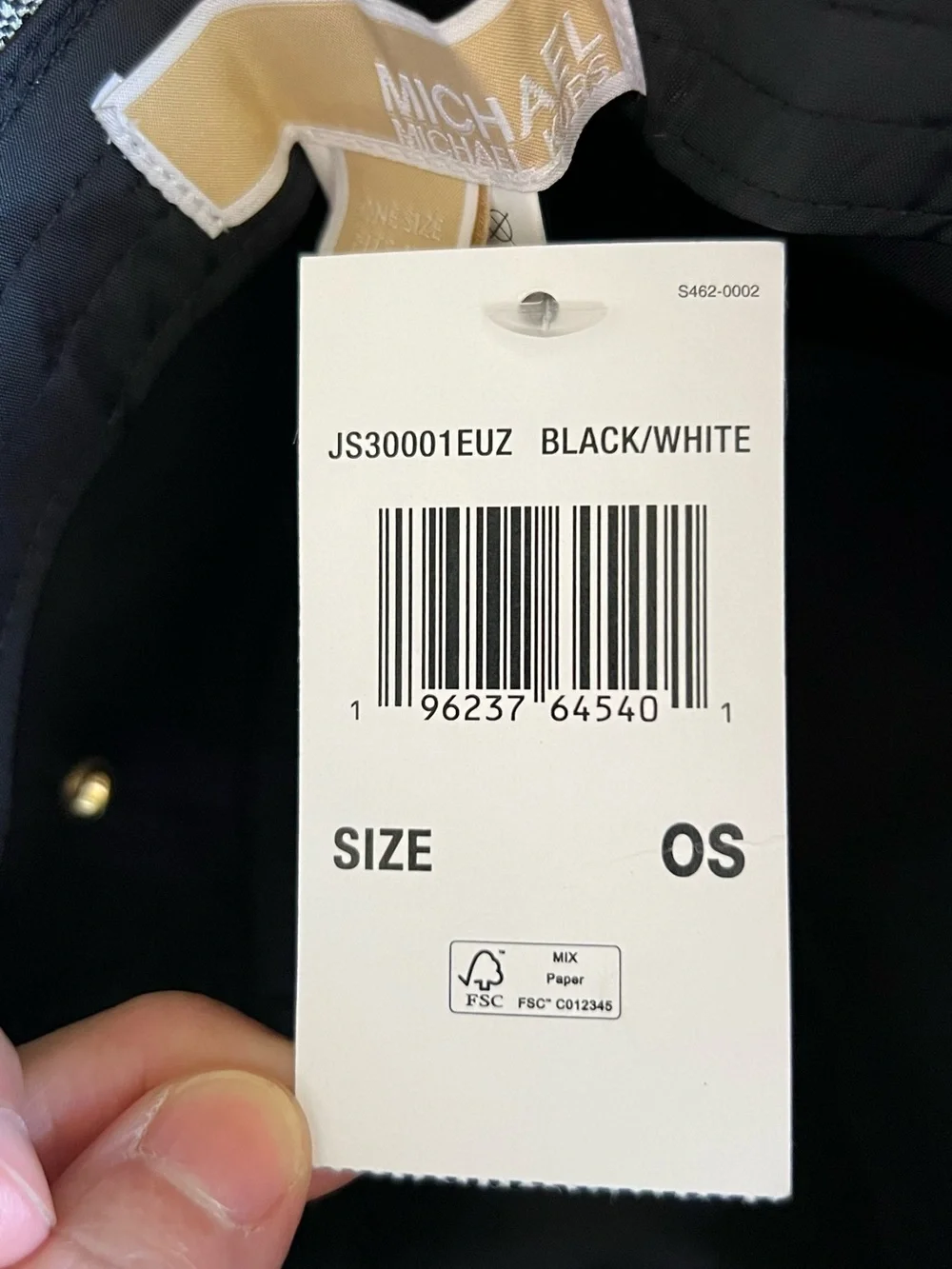 Michael Kors Black and White Logo Bucket Hat